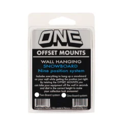 One Snowboard Offset Mounts Wall Hanging System For 2 Boards